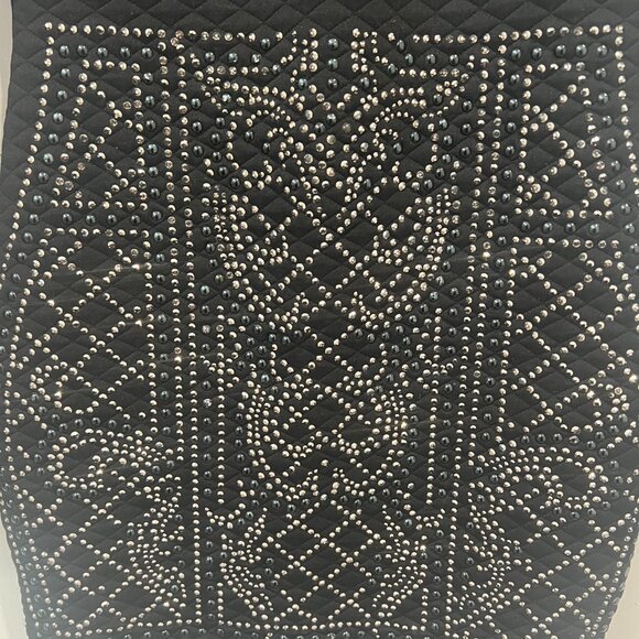 Bebe Black Studded Embellished Bodycon Mini Dress Size XS Club Going Out - Picture 5 of 9